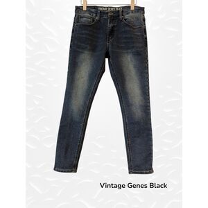 VGB Vintage Genes Black men's skinny fit denim jeans Sz W32/L30